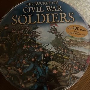 American Civil War Soldier Playset Bucket Approx. 100 Pieces